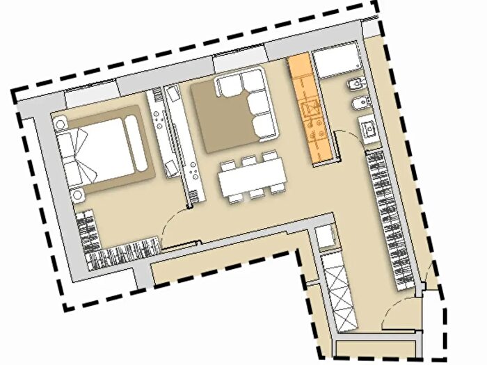 Appartamento bilocale in vendita in Via Francesco Denza, Roma