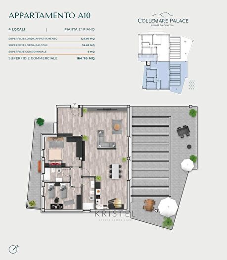 Appartamento trilocale in vendita in Via Gran Paradiso, Montesilvano