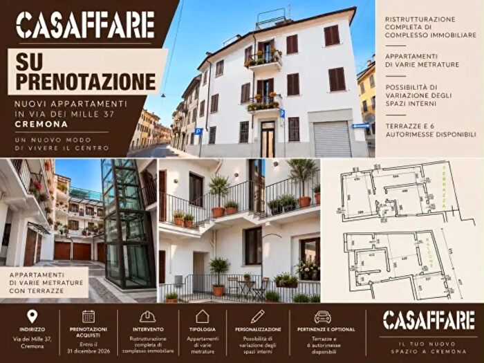 Appartamento bilocale in vendita in Via dei Mille, Cremona