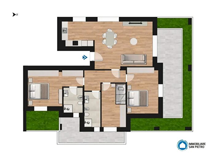 Appartamento quadrilocale in vendita in Ippolito Nievo Snc, Zola Predosa