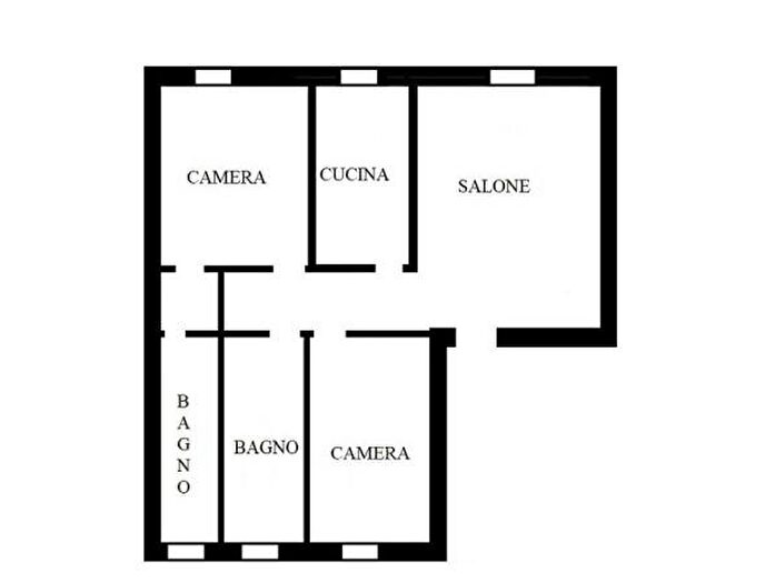 Appartamento trilocale in vendita in Via Giosuè Borsi, Roma