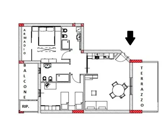 Appartamento con 5 locali in vendita in Vasto