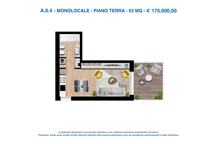 Appartamento monolocale in vendita in Via San Mamete Milano, Milano