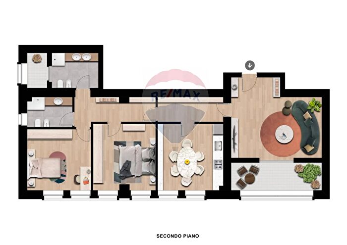 Appartamento bilocale in vendita in Via dellOspedale, Foligno