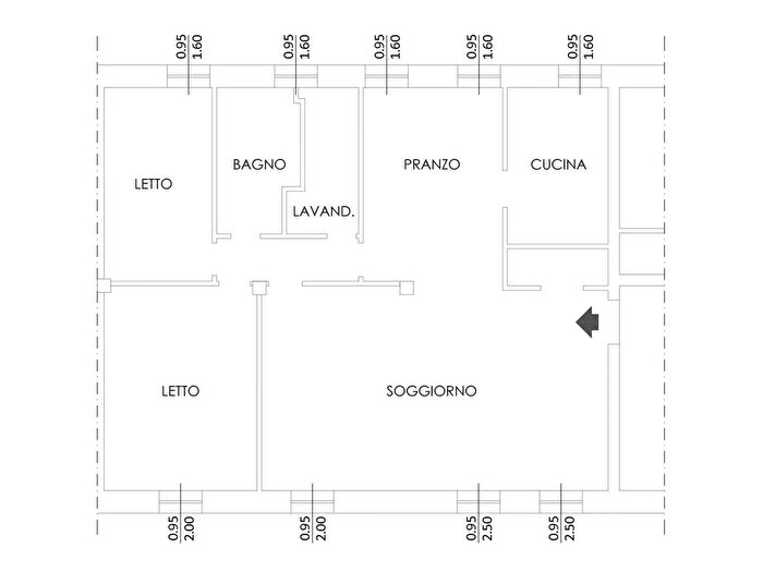 Appartamento trilocale in vendita in Sanguinetto
