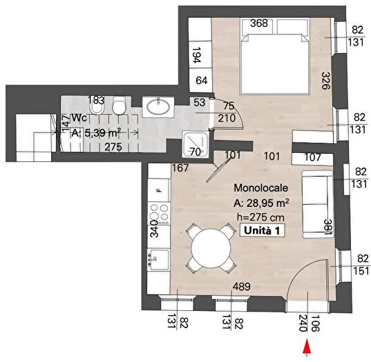 Appartamento bilocale in affitto in Campo Muneghette Chioggia Ve, Chioggia