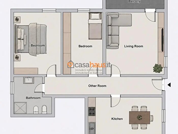 Appartamento trilocale in vendita in Bolzano