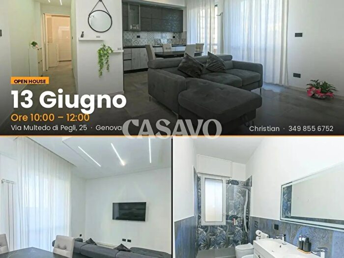Appartamento trilocale in vendita in Via Multedo di Pegli, Genova
