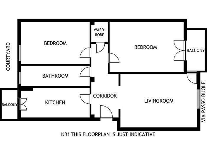 Appartamento trilocale in affitto in Via Passo Buole, Porta Romana Medaglie dOro, Milano