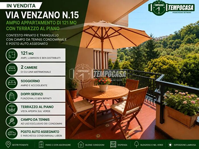 Appartamento con 5 locali in vendita in Via Luigi Venzano, Genova