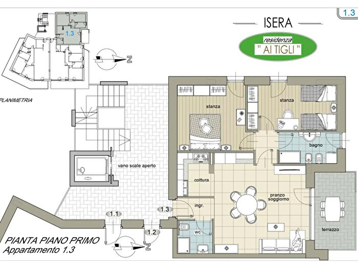 Appartamento trilocale in vendita in Isera
