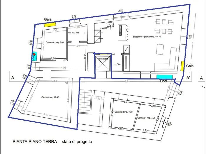 Appartamento trilocale in vendita in Massa