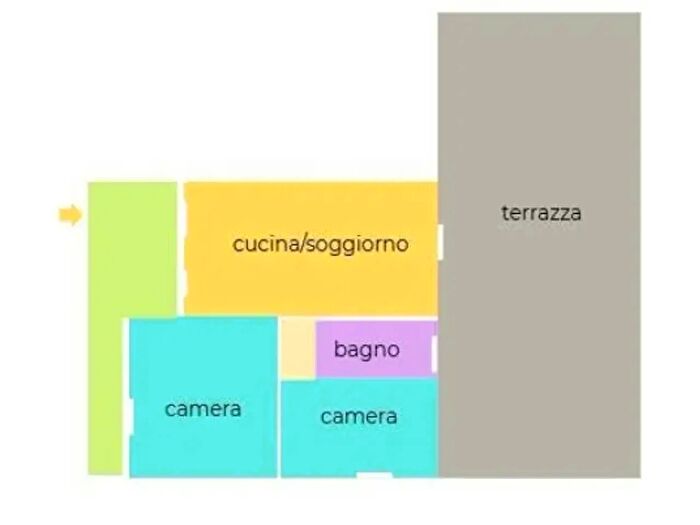 Appartamento trilocale in vendita in Via Montanara, Cecina