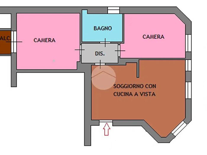 Appartamento trilocale in affitto in Via degli Orti Variani, Roma