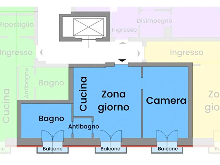 Appartamento bilocale in vendita in Magenta, Torino
