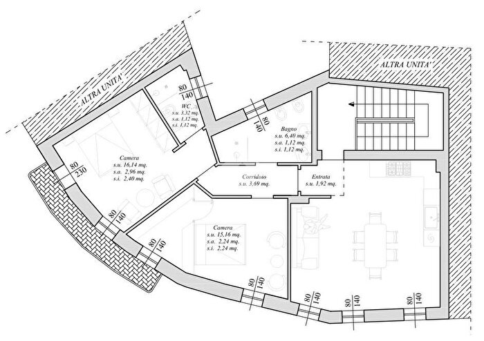 Appartamento trilocale in vendita in Piazza Umberto I, Montecchia Di Crosara