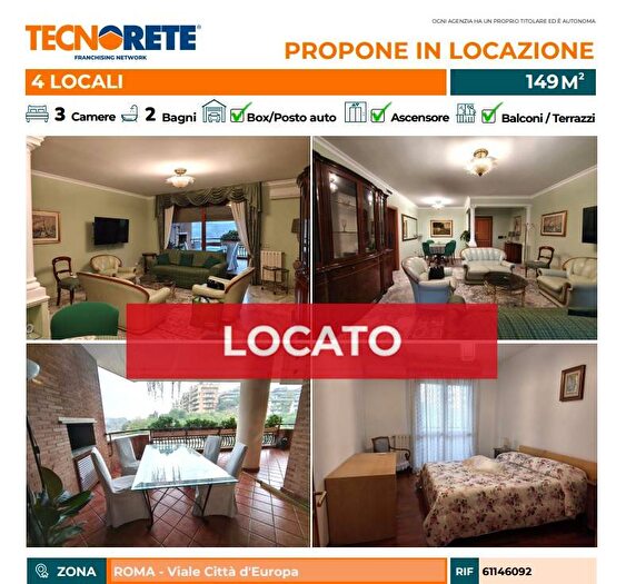 Appartamento quadrilocale in affitto in Viale Città dEuropa, Torrino, Roma