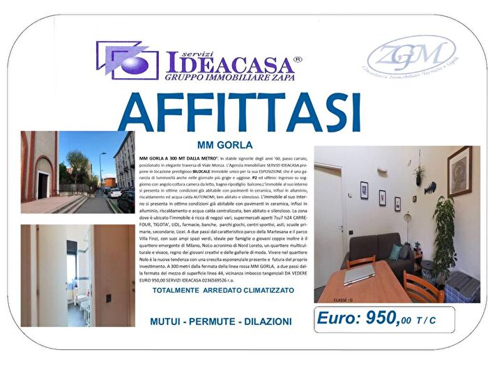 Appartamento bilocale in affitto in Via Aristotele, Gorla, Milano