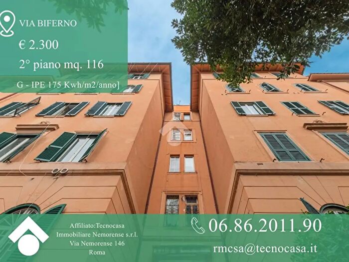 Appartamento quadrilocale in affitto in Via Biferno, Roma