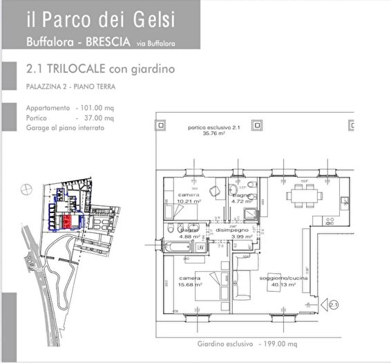Appartamento trilocale in vendita in Via Buffalora, Brescia