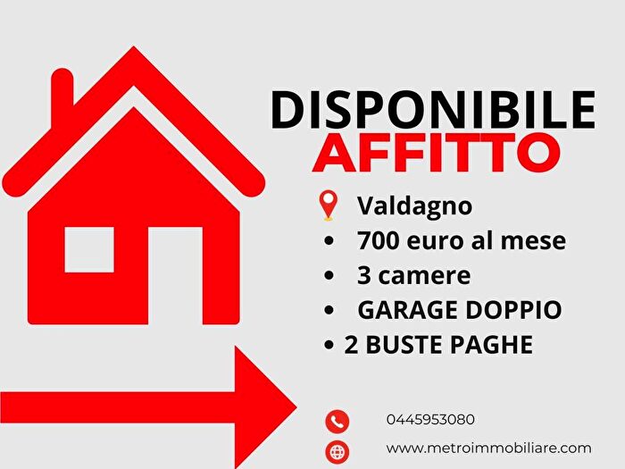 Appartamento trilocale in affitto in Centro, Valdagno