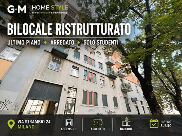 Appartamento bilocale in affitto in Via Gaetano Strambio, Città Studi, Milano
