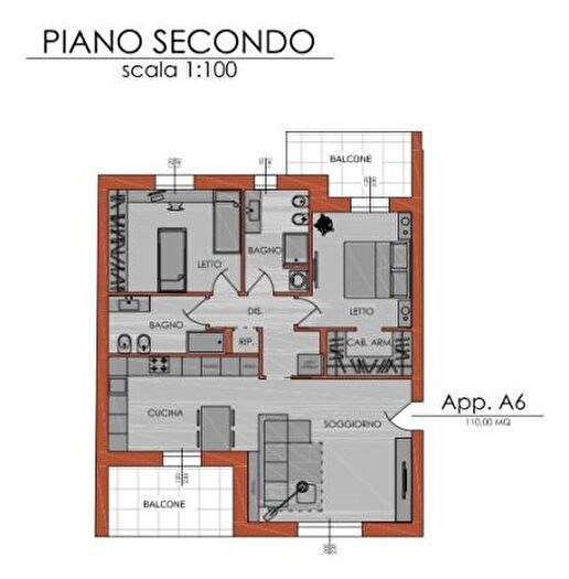 Appartamento trilocale in vendita in Piacenza