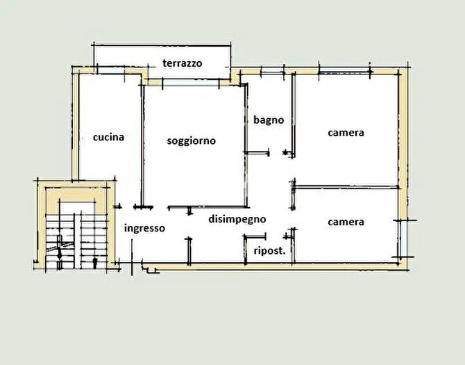 Appartamento trilocale in vendita in Padova