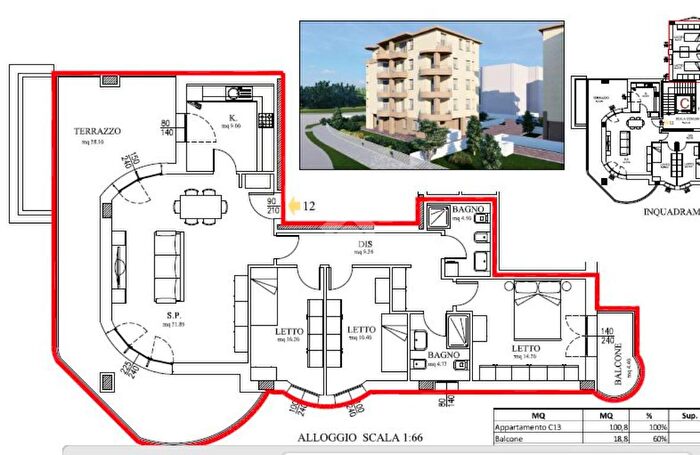 Appartamento quadrilocale in vendita in Via Peschiera, Castelfranco Emilia