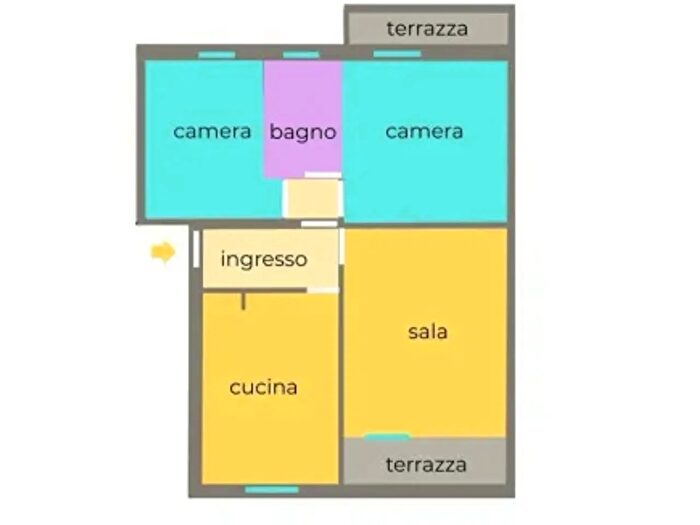 Appartamento quadrilocale in vendita in Via Monte San Daniele, Cecina