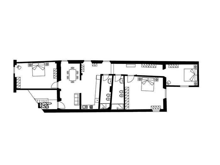 Appartamento quadrilocale in affitto in Via D'Ardiglione, San Frediano, Firenze