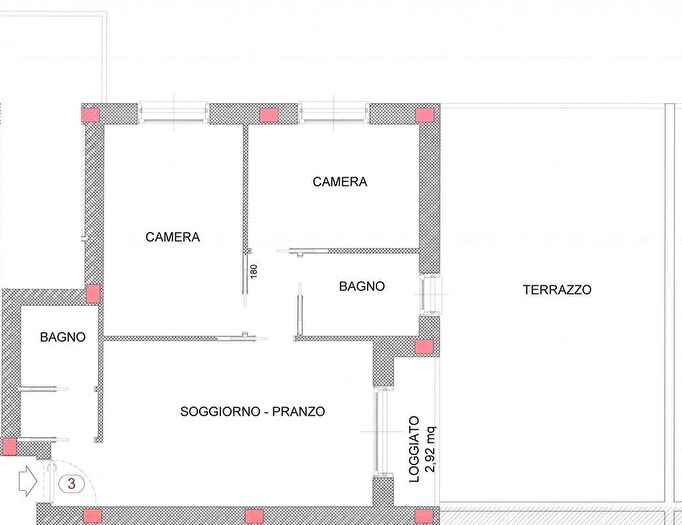 Appartamento trilocale in vendita in Treviglio