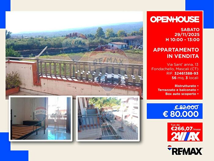 Appartamento trilocale in vendita in Via Sant Anna, Mascali