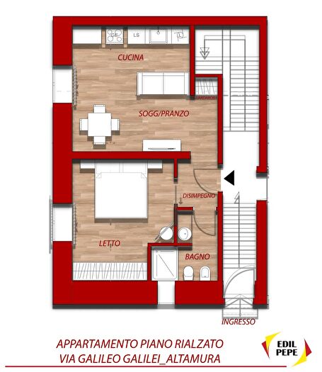 Appartamento bilocale in vendita in Via Galileo Galilei, Altamura