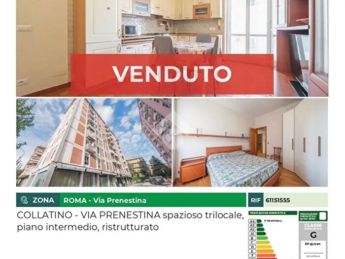 Appartamento trilocale in vendita in Via Prenestina, Roma