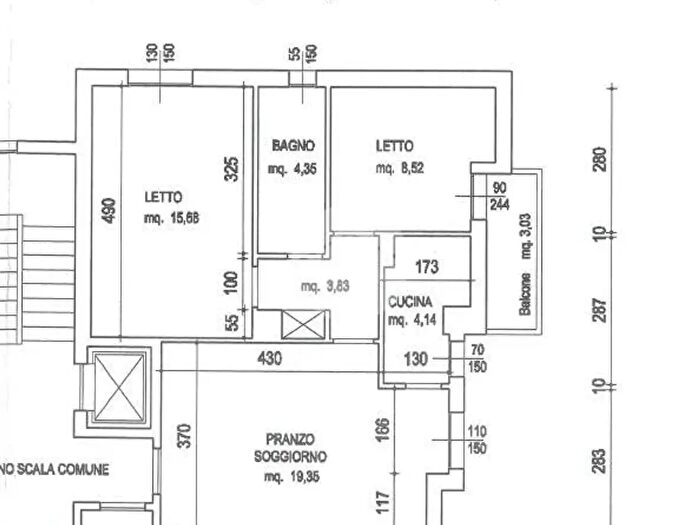 Appartamento trilocale in vendita in Via Trento, Scandiano