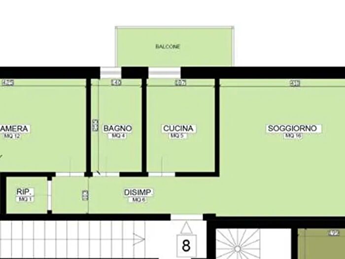 Appartamento trilocale in vendita in Via Cellini, Rimini