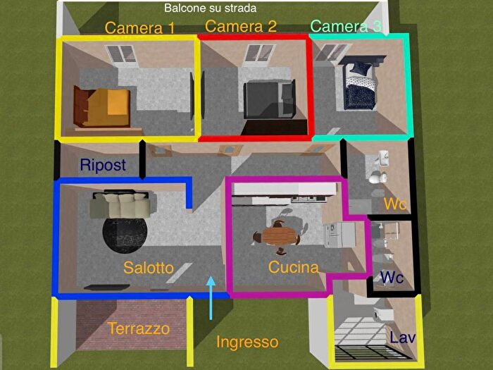 Appartamento con 6 locali in affitto in Via del pompelmo, Librino Zia Lisa, Catania