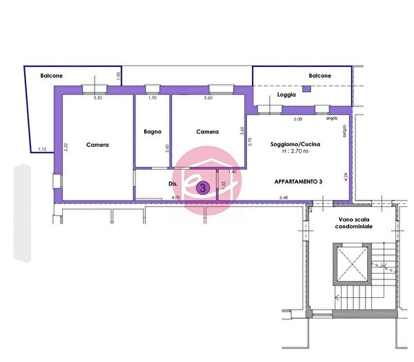 Appartamento trilocale in vendita in San Mauro Pascoli