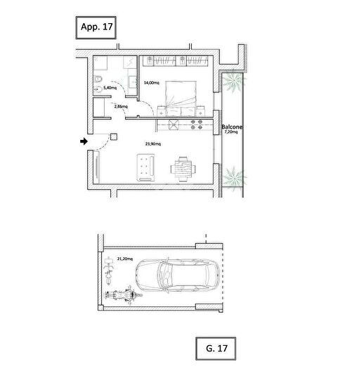 Appartamento bilocale in vendita in Via Venezia, Schio