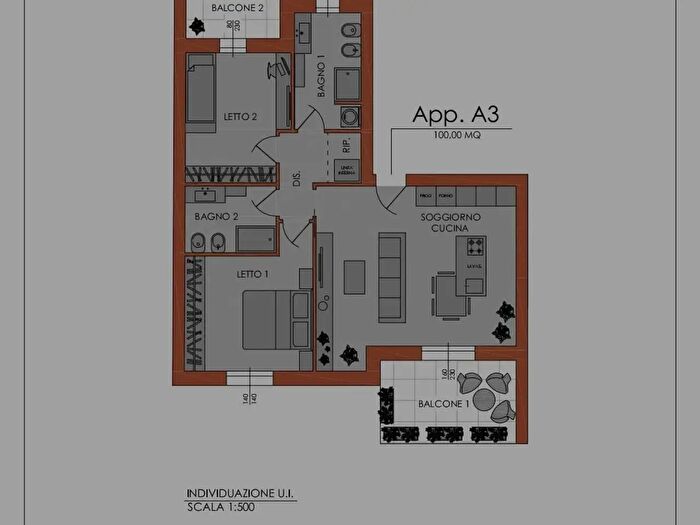 Appartamento trilocale in vendita in Via Lorenzo Valla, Piacenza