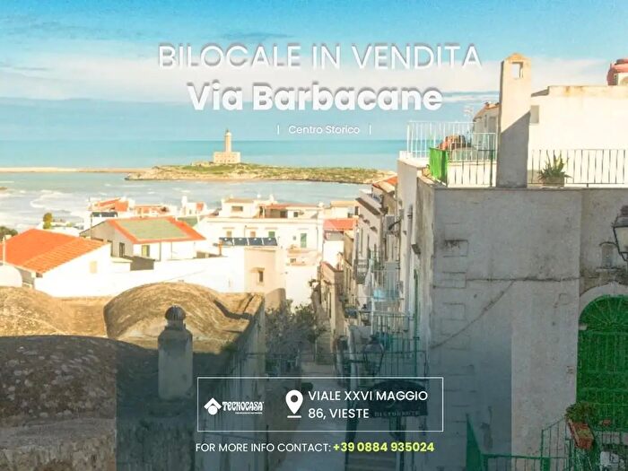 Appartamento bilocale in vendita in Via Barbacane, Vieste