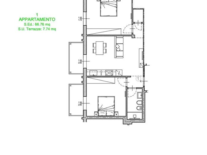 Appartamento trilocale in vendita in Firenze