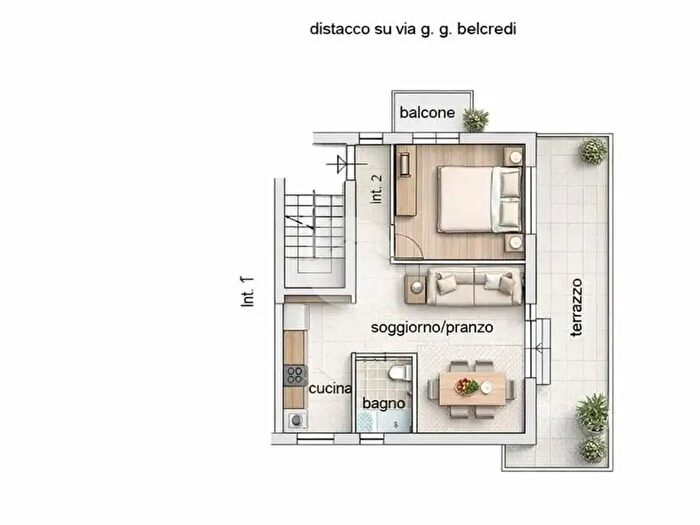 Appartamento bilocale in vendita in Via Giacomo Gobbi Belcredi, Roma