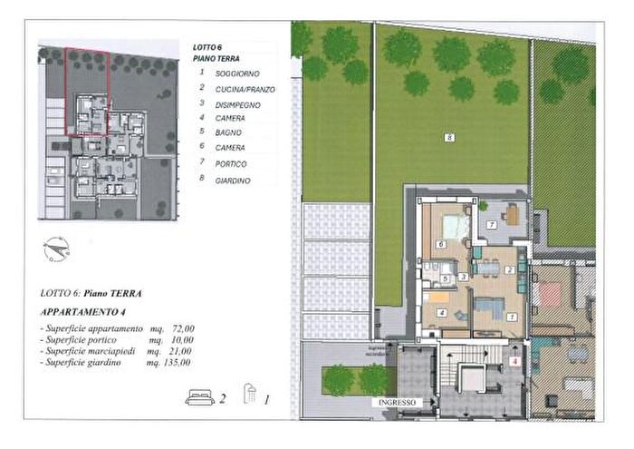 Appartamento trilocale in vendita in Cameri