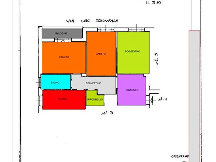Appartamento trilocale in affitto in Circonvallazione Trionfale, Piazzale degli Eroi, Roma