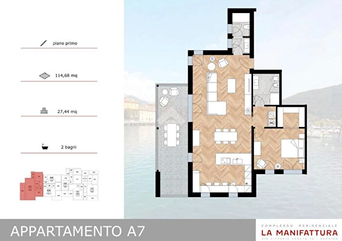 Appartamento quadrilocale in vendita in Via V Veneto, Sarnico