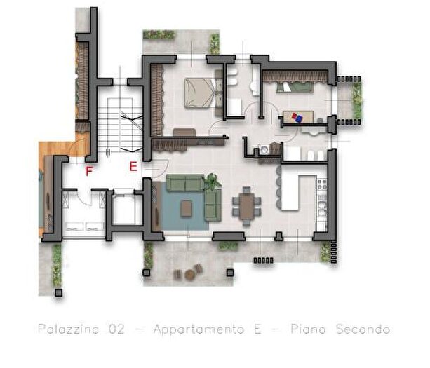 Appartamento trilocale in vendita in Via Antonio Stoppani, Locate Varesino