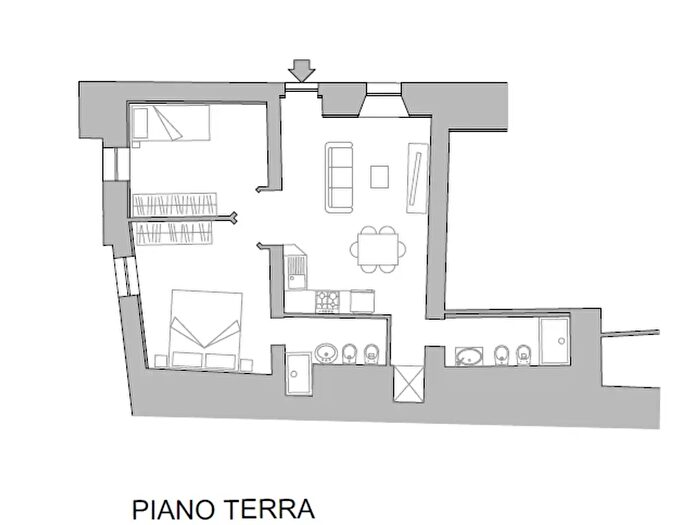 Appartamento trilocale in vendita in Le Scotte Si, Siena