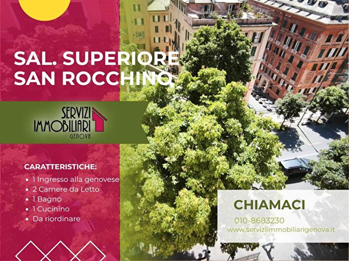 Appartamento trilocale in affitto in Salita Superiore San Rocchino, Castelletto, Genova